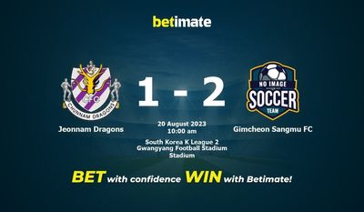 Gimcheon Sangmu FC vs Jeonnam Dragons Prognóstico, Odds e Dicas de Apostas 20/08/2023