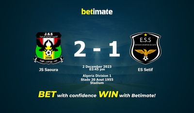 JS Saoura vs Setif Prognóstico, Odds e Dicas de Apostas 12/02/2023
