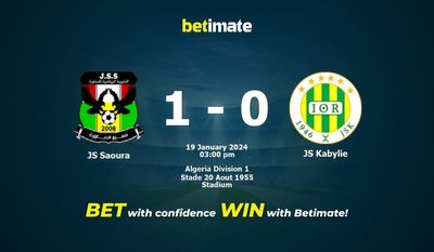 JS Saoura vs JS Kabylie Prognóstico, Odds e Dicas de Apostas 19/01/2024