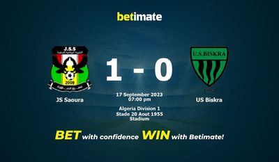JS Saoura x US Biskra Prognóstico, Odds e Dicas de Apostas 17/09/2023