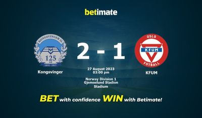 Prognóstico, Odds e Dicas de Apostas Kongsvinger vs KFUM 27/08/2023