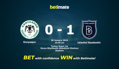 Konyaspor x Istanbul Basaksehir Prognóstico, Odds e Dicas de Apostas 28/01/2024