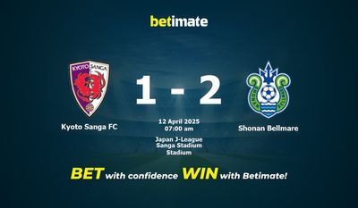 Palpite, probabilidades e dicas de apostas para Kyoto Sanga FC x Shonan Bellmare 04/12/2025