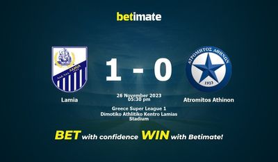 Lamia vs Atromitos Athinon Prognóstico, Odds e Dicas de Apostas 26/11/2023