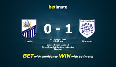 Prognóstico, Odds e Dicas de Apostas Lamia x Giannina 20/10/2023