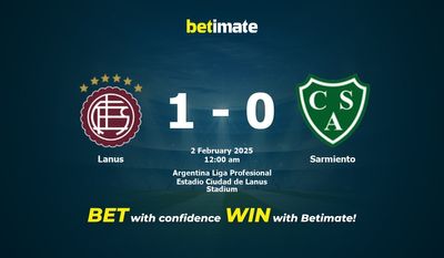 Lanus vs Sarmiento Prognóstico, Odds e Dicas de Apostas 02/02/2025