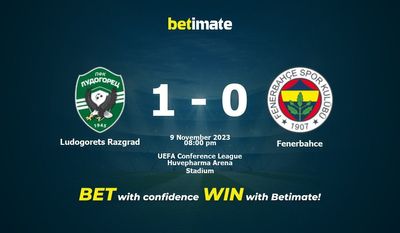Ludogorets Razgrad x Fenerbahçe Prognóstico, Odds e Dicas de Apostas 11/09/2023