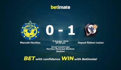Maccabi Herzliya vs Hapoel Rishon Lezion Prognóstico, Odds e Dicas de Apostas 10/05/2023