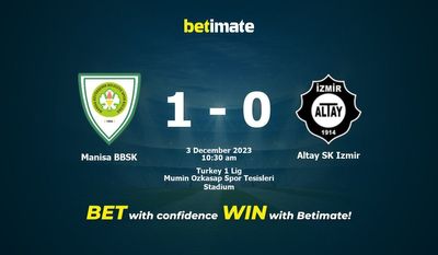 Manisa BBSK vs Altay SK Izmir Prognóstico, Odds e Dicas de Apostas 12/03/2023