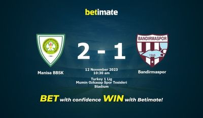 Manisa BBSK vs Bandirmaspor Prognóstico, Odds e Dicas de Apostas 11/12/2023