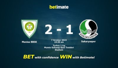 Manisa BBSK vs Sakaryaspor Prognóstico, Odds e Dicas de Apostas 10/07/2023