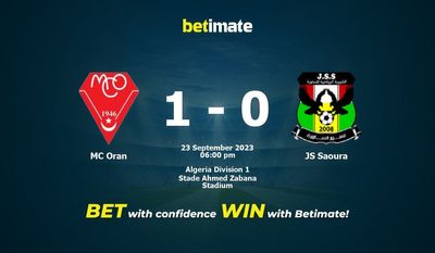 MC Oran vs JS Saoura Prognóstico, Odds e Dicas de Apostas 23/09/2023