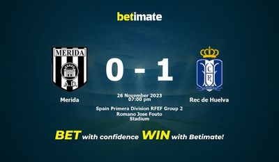 Merida vs Rec de Huelva Prognóstico, Odds e Dicas de Apostas 26/11/2023