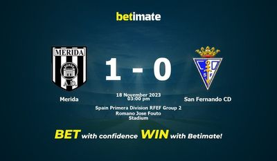 Merida vs San Fernando CD Prognóstico, Odds e Dicas de Apostas 18/11/2023