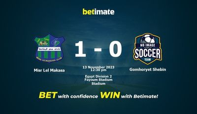 Misr Lel Makasa vs Gomhoryet Shebin Prognóstico, Odds e Dicas de Apostas 13/11/2023
