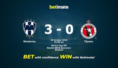 Prognóstico, Odds e Dicas de Apostas Monterrey x Tijuana 26/10/2023