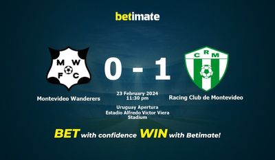 Montevideo Wanderers vs Racing Club de Montevideo Prognóstico, Odds e Dicas de Apostas 23/02/2024