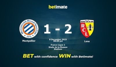 Prognóstico, Odds e Dicas de Apostas Montpellier x Lens 08/12/2023