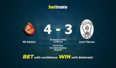 MS Ashdod vs Ironi Tiberias Prognóstico, Odds e Dicas de Apostas 26/01/2024