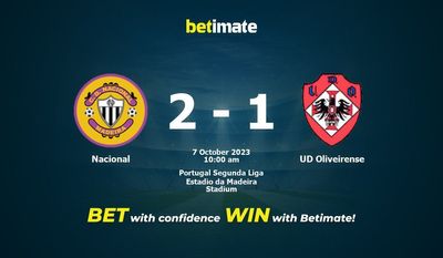 Nacional vs UD Oliveirense Prognóstico, Odds e Dicas de Apostas 10/07/2023