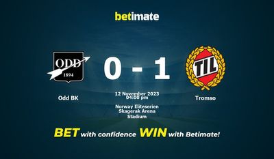 Prognóstico, Odds e Dicas de Apostas Odd BK x Tromso 12/11/2023