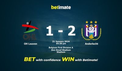 OH Leuven vs Anderlecht Prognóstico, Odds e Dicas de Apostas 21/01/2024