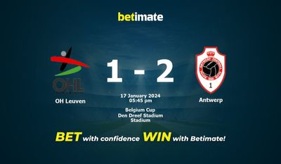 Prognóstico, Odds e Dicas de Apostas OH Leuven vs Antuérpia 17/01/2024