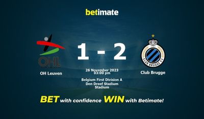 OH Leuven vs Club Brugge Prognóstico, Odds e Dicas de Apostas 26/11/2023