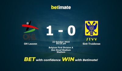OH Leuven vs Sint-Truidense Prediction, Odds & Betting Tips 10/22/2023