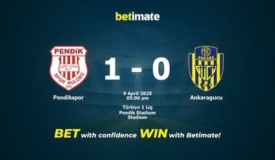 Pendikspor x Ankaragucu Prognóstico, Odds e Dicas de Apostas 04/09/2025