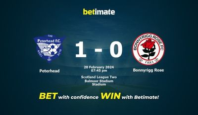 Peterhead vs Bonnyrigg Rose Prognóstico, Odds e Dicas de Apostas 20/02/2024