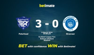 Peterhead vs Stranraer Prognóstico, Odds e Dicas de Apostas 03/09/2024