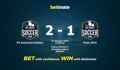 PO Achyronas Onisilos vs Peyia 2014 Prognóstico, Odds e Dicas de Apostas 13/01/2024