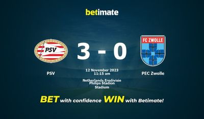 PSV x PEC Zwolle Prognóstico, Odds e Dicas de Apostas 12/11/2023