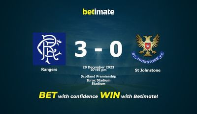 Rangers vs St Johnstone Predição, probabilidades e previsões Dicas de Apostas 20/12/2023