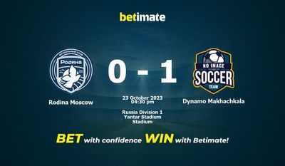 Rodina Moscow x Dínamo Makhachkala Prognóstico, Odds e Dicas de Apostas 23/10/2023