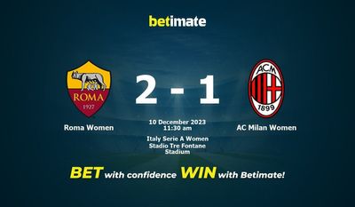 Roma Feminino vs AC Milan Feminino Prognóstico, Odds e Dicas de Apostas 12/10/2023