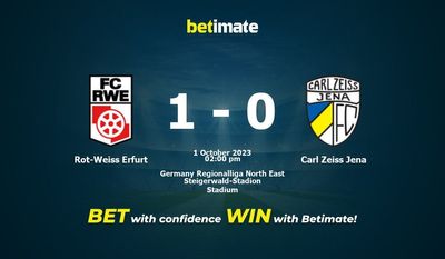 Rot-Weiss Erfurt vs Carl Zeiss Jena Prognóstico, Odds e Dicas de Apostas 10/01/2023
