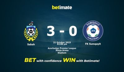 Sabah x FK Sumqayit Prognóstico, Odds e Dicas de Apostas 21/10/2023