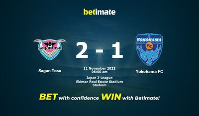Sagan Tosu vs Yokohama FC Prognóstico, Odds e Dicas de Apostas 11/11/2023