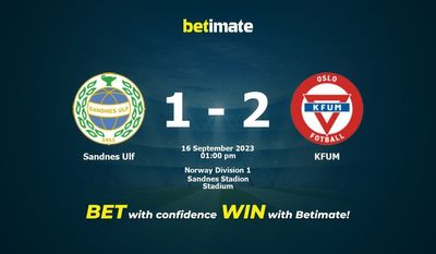 Sandnes Ulf vs KFUM Prognóstico, Odds e Dicas de Apostas 16/09/2023