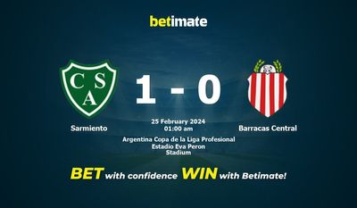 Sarmiento x Barracas Central Prognóstico, Odds e Dicas de Apostas 24/02/2024