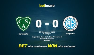 Prognóstico, Odds e Dicas de Apostas Sarmiento x Belgrano 25/09/2023