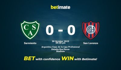 Prognóstico, Odds e Dicas de Apostas Sarmiento x San Lorenzo 30/10/2023