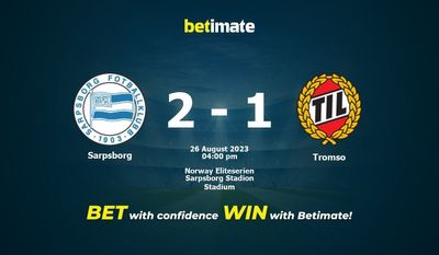 Prognóstico, Odds e Dicas de Apostas Sarpsborg vs Tromso 26/08/2023