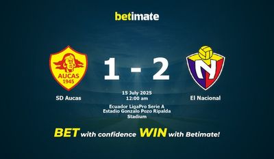 SD Aucas x El Nacional Prognóstico, Odds e Dicas de Apostas 15/07/2025