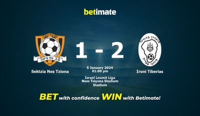 Sektzia Nes Tziona vs Ironi Tiberias Prognóstico, Odds e Dicas de Apostas 01/05/2024