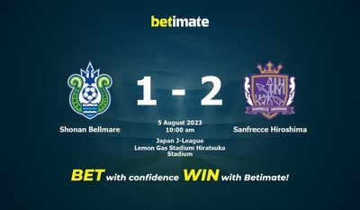 Prognóstico, Odds e Dicas de Apostas Shonan Bellmare vs Sanfrecce Hiroshima 08/05/2023