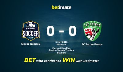 Slavoj Trebisov vs FC Tatran Presov Prognóstico, Odds e Dicas de Apostas 07/05/2023