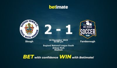 Predição, probabilidades e previsões de Slough vs Farnborough Dicas de Apostas 16/12/2023